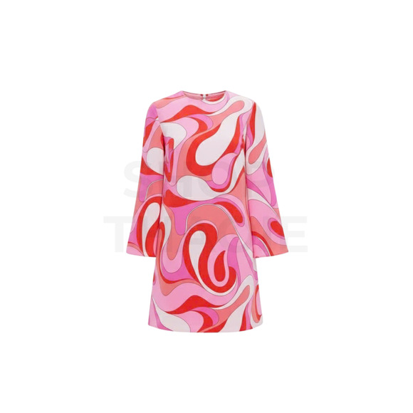 HYACINTH HOUSE Pink Mod Geo Mitzi Mini Dress Size M NWT - Picture 6 of 6